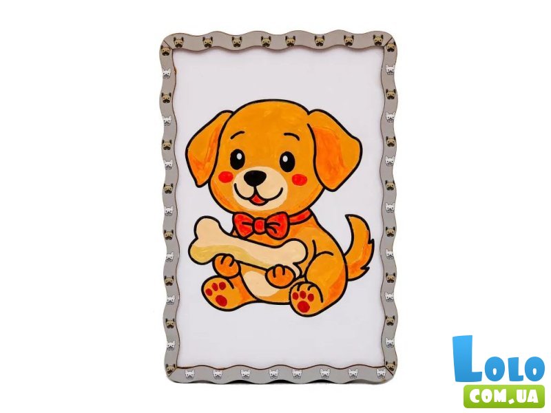 Картина по номерам Песик, Puzzleоk (А5)