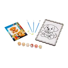 Картина по номерам Песик, Puzzleоk (А5)