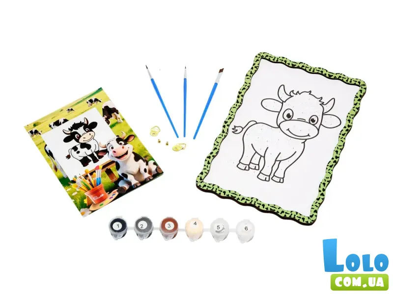 Картина по номерам Коровка, Puzzleоk (А5)
