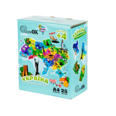Магнитная карта-пазл Украина, Puzzleоk (Новая), 25 эл.