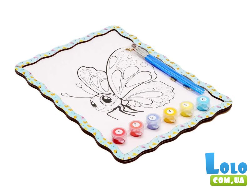 Картина по номерам Бабочка, Puzzleоk (А4)