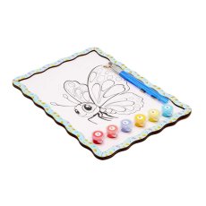 Картина по номерам Бабочка, Puzzleоk (А4)