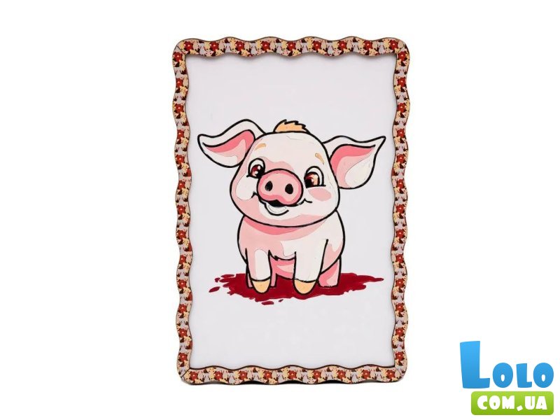 Картина по номерам Поросенок, Puzzleоk (А5)