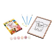 Картина по номерам Поросенок, Puzzleоk (А5)