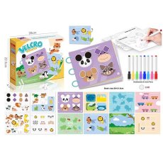 Логическая книга многократная раскраска с маркерами