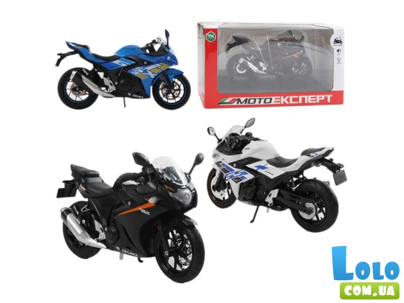 Мотоцикл металлопластиковый Suzuki GSX250R (в ассортименте)