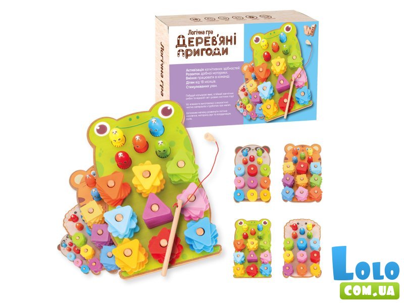 Логическая доска Деревянные приключения, WToys (в ассортименте)