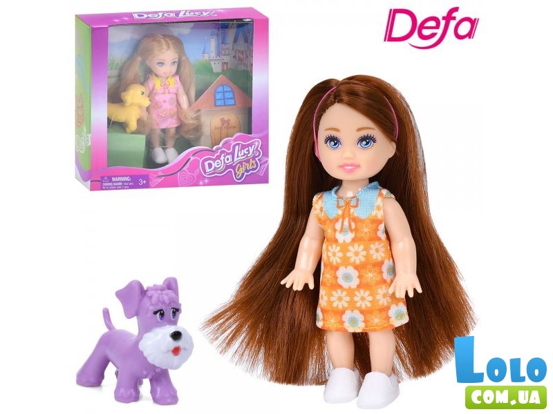 Кукла с собачкой, Defa (в ассортименте)
