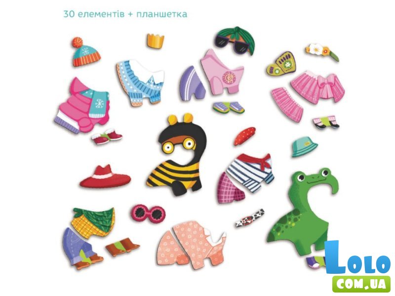 Магнитная игра Одевалка: Забавные псы, DoDo