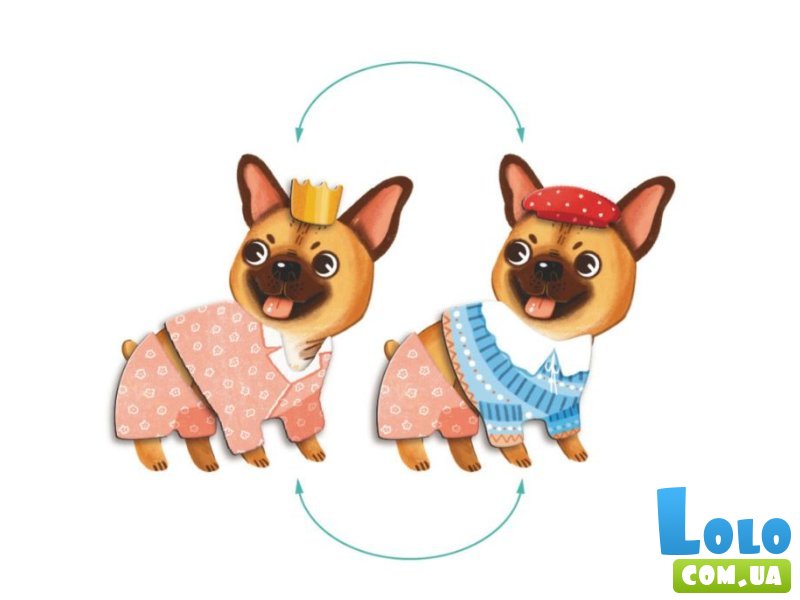 Магнитная игра Одевалка: Забавные псы, DoDo
