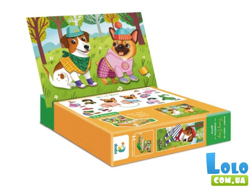 Магнитная игра Одевалка: Забавные псы, DoDo