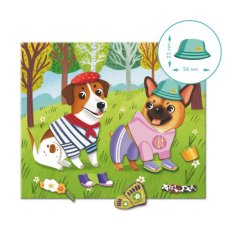 Магнитная игра Одевалка: Забавные псы, DoDo