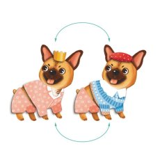 Магнитная игра Одевалка: Забавные псы, DoDo