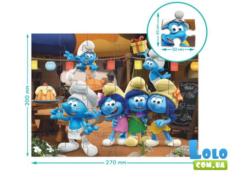 Пазл Вечеринка Смурфов, DoDo (30 эл.)