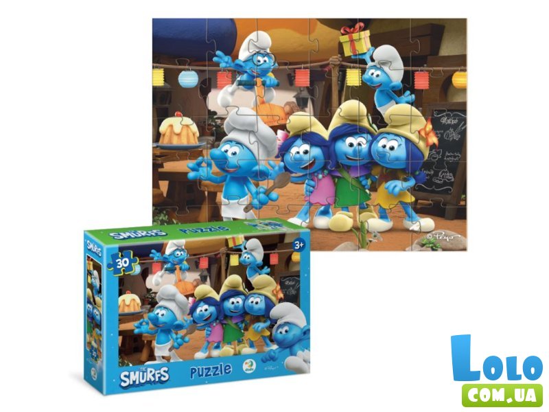 Пазл Вечеринка Смурфов, DoDo (30 эл.)