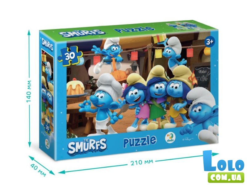 Пазл Вечеринка Смурфов, DoDo (30 эл.)