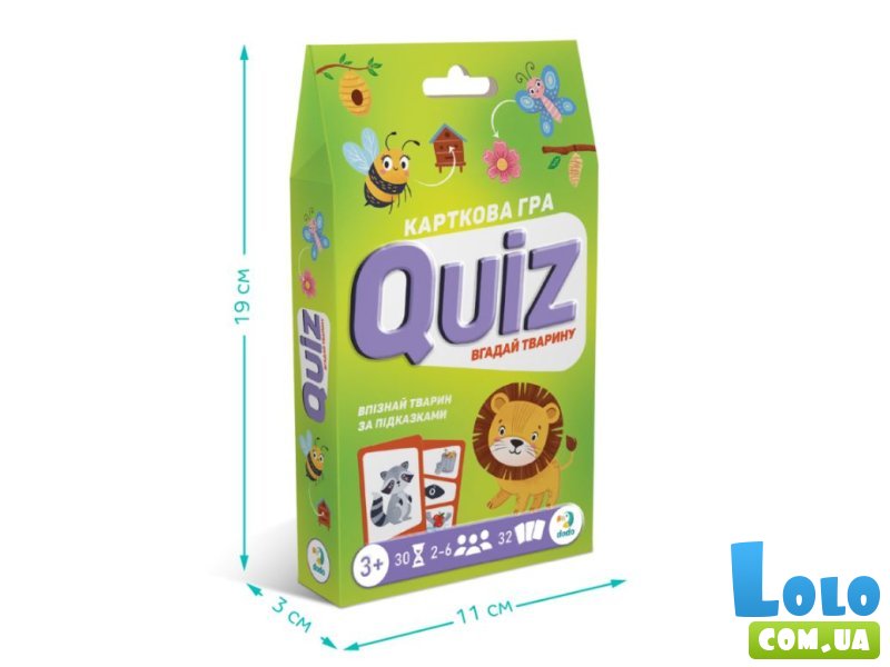 Карточная игра Викторина: Угадай животное!, DoDo