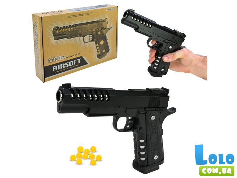 Пистолет металлический игрушечный