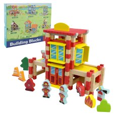 Деревянный конструктор Пожарная станция (C9437), 153 дет.