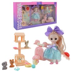 Кукла с животными и аксессуарами