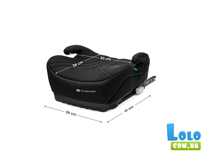 Автокресло-бустер i-Boost 2 Pro Black, Kinderkraft (черное)