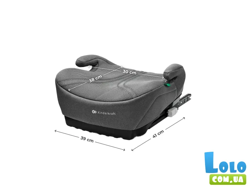 Автокресло-бустер i-Boost 2 Pro Gray, Kinderkraft (серое)