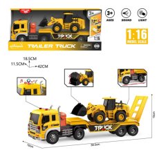 Трейлер-грузовик с экскаватором