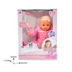 Пупс функциональный с набором врача