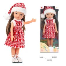 Кукла в рождественском наряде, 33 см