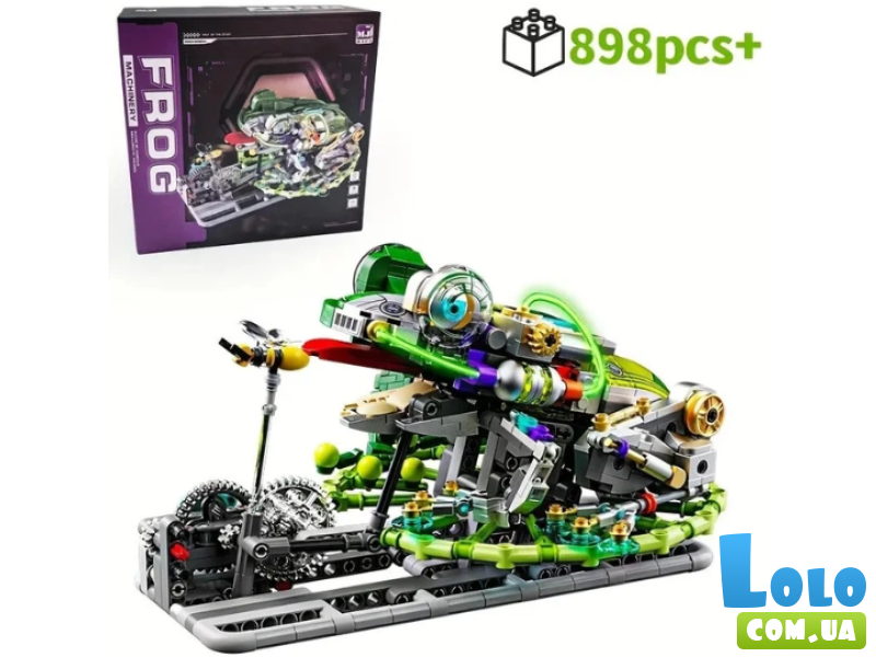 Конструктор Киборг лягушка двусторонний (13058), 898 дет.