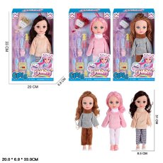 Кукла в зимней одежде с аксессуарами (в ассортименте)