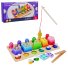 Деревянная игрушка сортер Геометрика с магнитной рыбалкой