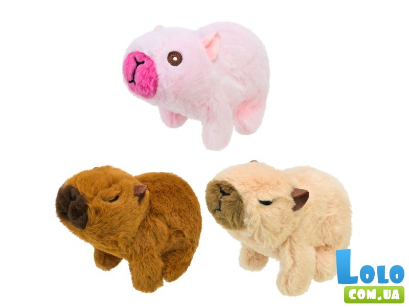Игрушка мягкая интерактивная Капибара (в ассортименте)