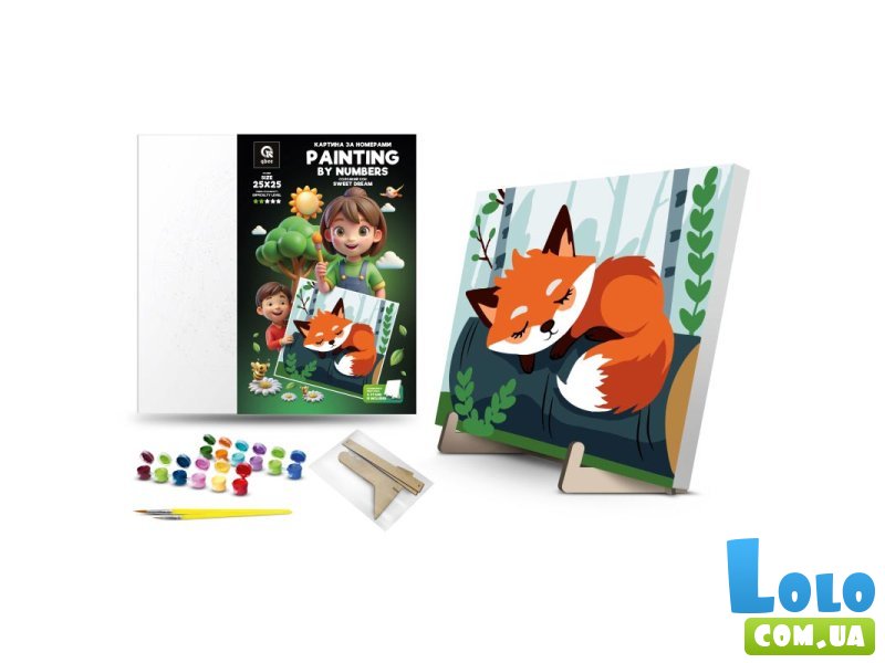 Картина по номерам Сладкий сон, Qbee (25х25 см)