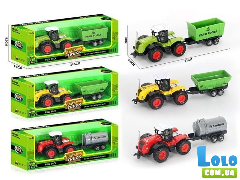 Трактор с прицепом (в ассортименте)