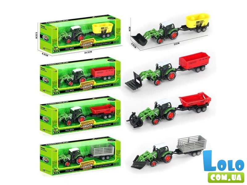 Трактор с прицепом (в ассортименте)