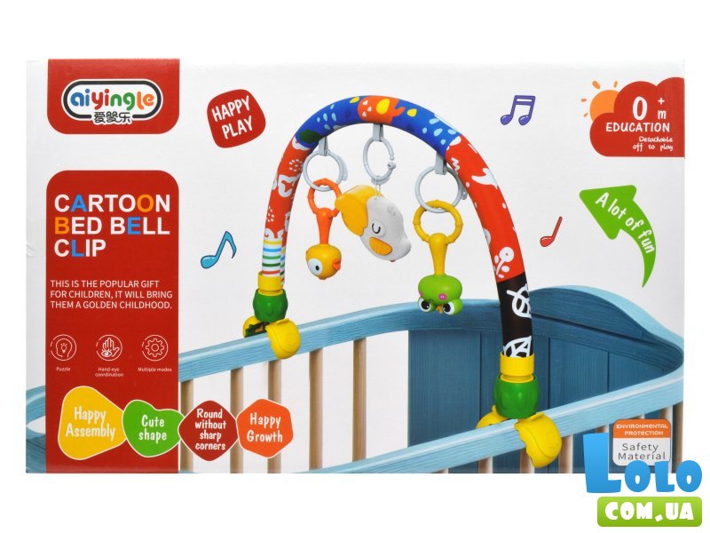 Дуга с погремушками на кроватку