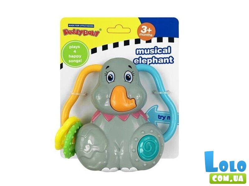 Погремушка музыкальная Слоник