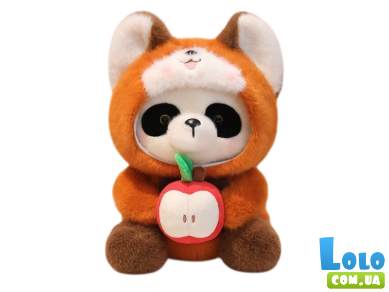 Мягкая игрушка Панда с яблоком, 34 см
