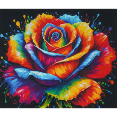 Картина по номерам Роза, WToys (40х50 см)