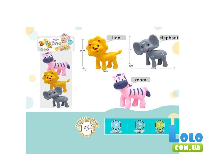 Набор пищалок Животные (в ассортименте)