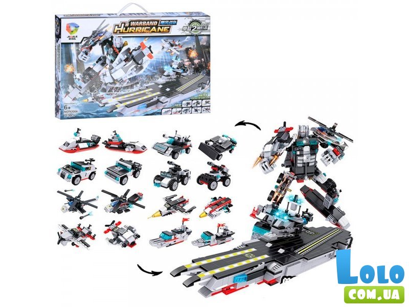 Конструктор Авианосец Трансформер Робот 8в1 (42006), 713 дет.