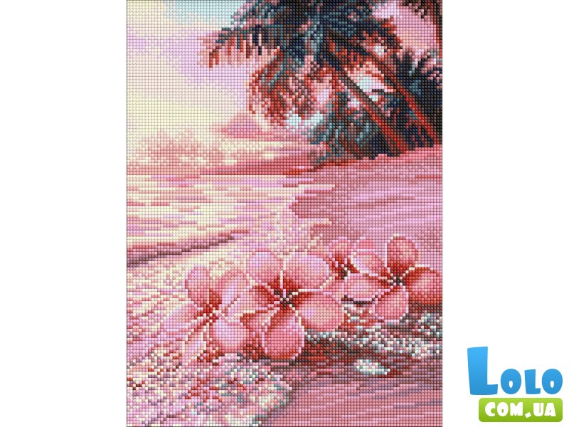 Aлмазная мозаика Розовый пляж, (30х40 см)