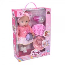 Пупс функциональный с аксессуарами Luna Baby