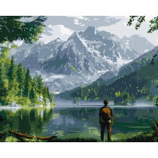 Картина по номерам Горный пейзаж, Идейка (40х50 см)