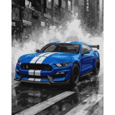 Картина по номерам Синяя гонка, Идейка (40х50 см)