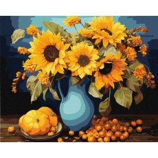 Картина по номерам Подсолнечная гармония, Идейка (40х50 см)