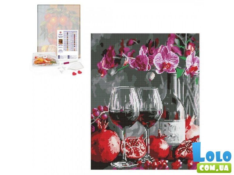 Алмазная мозаика Цветение орхидей, Идейка (40х50 см)