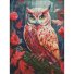 Алмазная мозаика Красочная совушка с АВ стразами, Идейка (30х40 см)