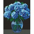 Алмазная мозаика Букет гортензий с АВ стразами, Идейка (40х50 см)